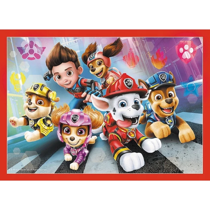 Trefl 34374 - Mancs őrjárat - A városban - 4 az 1-ben puzzle (35,48,54,70 db-os)