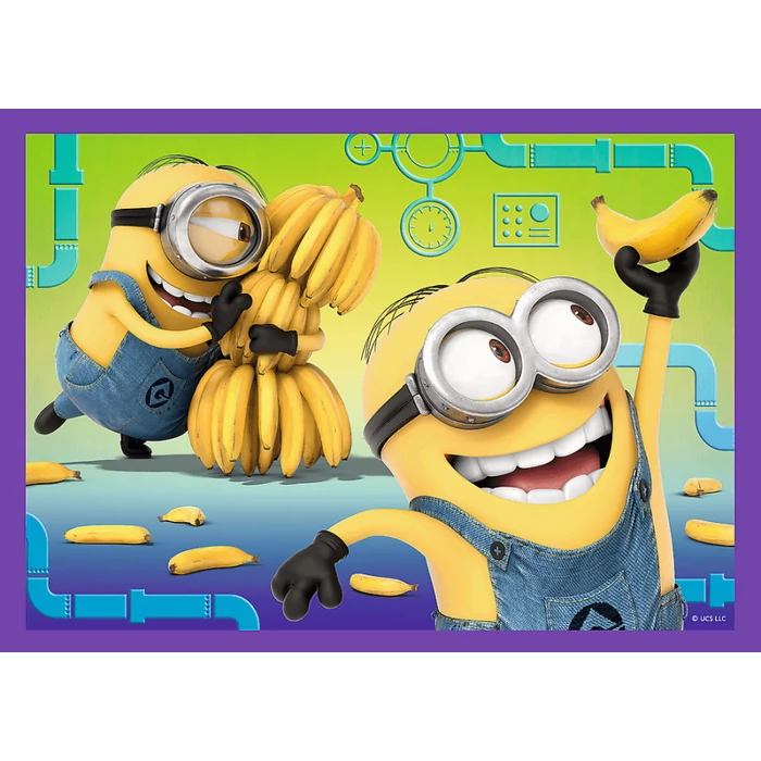 Trefl 34345 - Minyonok - 4 az 1-ben (35, 48, 54, 70 db-os) puzzle