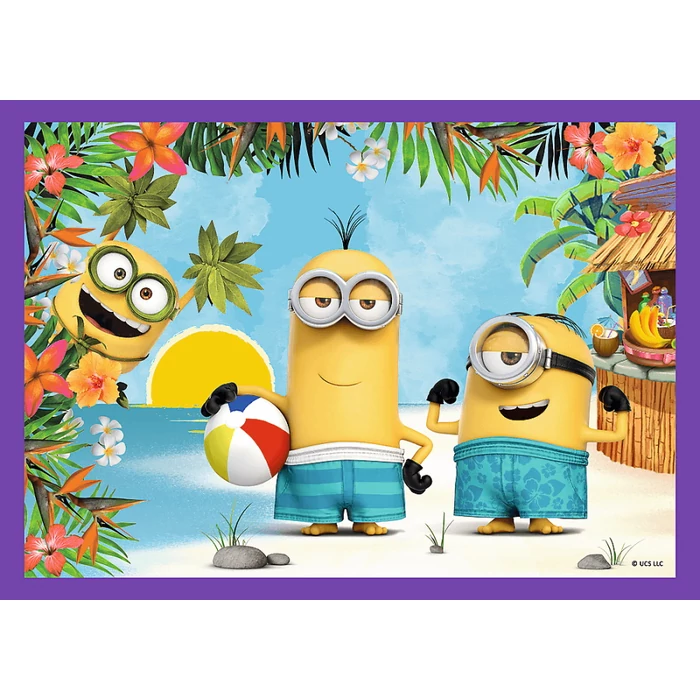 Trefl 34345 - Minyonok - 4 az 1-ben (35, 48, 54, 70 db-os) puzzle