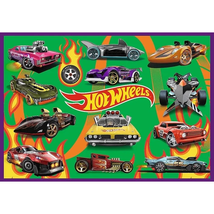 Trefl 13312 - Hot Wheels - 4 x 250 db-os puzzle