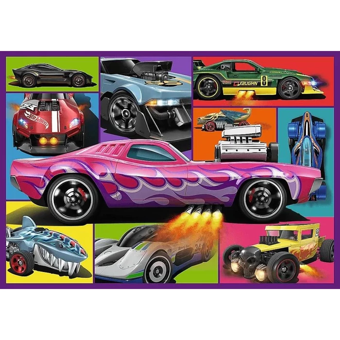 Trefl 13312 - Hot Wheels - 4 x 250 db-os puzzle