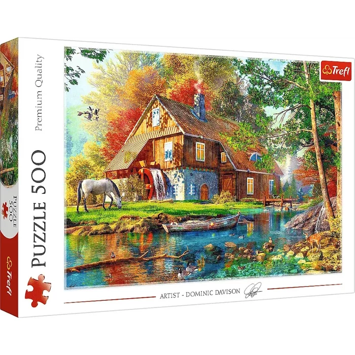 Trefl 37484 - Cottage by the river - Dominic Davison - 500 db-os puzzle