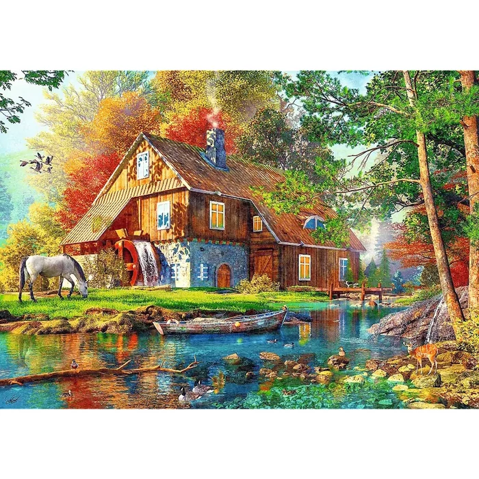 Trefl 37484 - Cottage by the river - Dominic Davison - 500 db-os puzzle