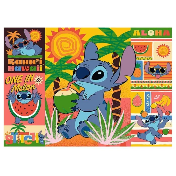 Trefl 37483 - Disney Lilo és Stitch - Holidays with Stitch - 500 db-os puzzle