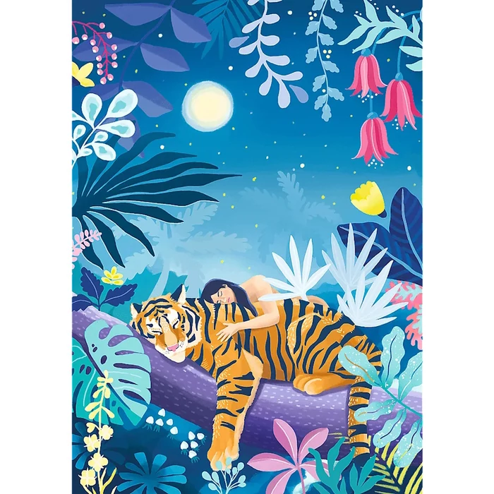 Trefl 37424 - Tigers Nap, Orlando - 500 db-os UFT Velvet Soft-Touch puzzle