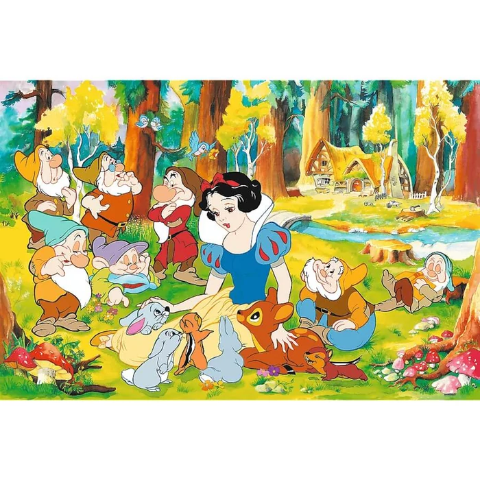 Trefl 37603 - 40 Éves Jubileum - Disney - Hófehérke és a hét törpe - 600 db-os puzzle