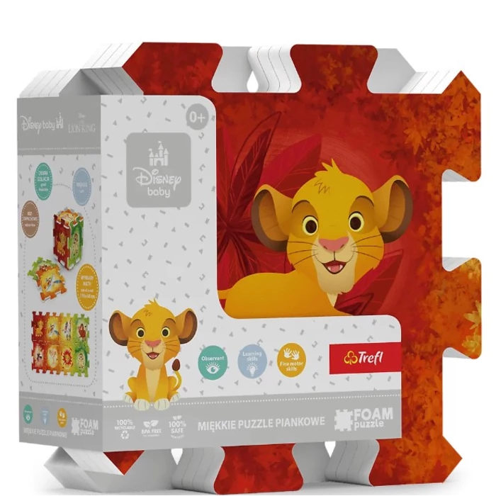 Trefl 8 db-os Szivacs puzzle - Az oroszlánkirály (61603)