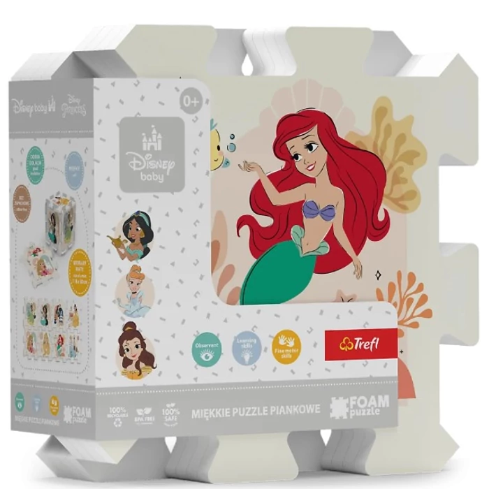 Trefl 8 db-os Szivacs puzzle - Disney hercegnők (61605)