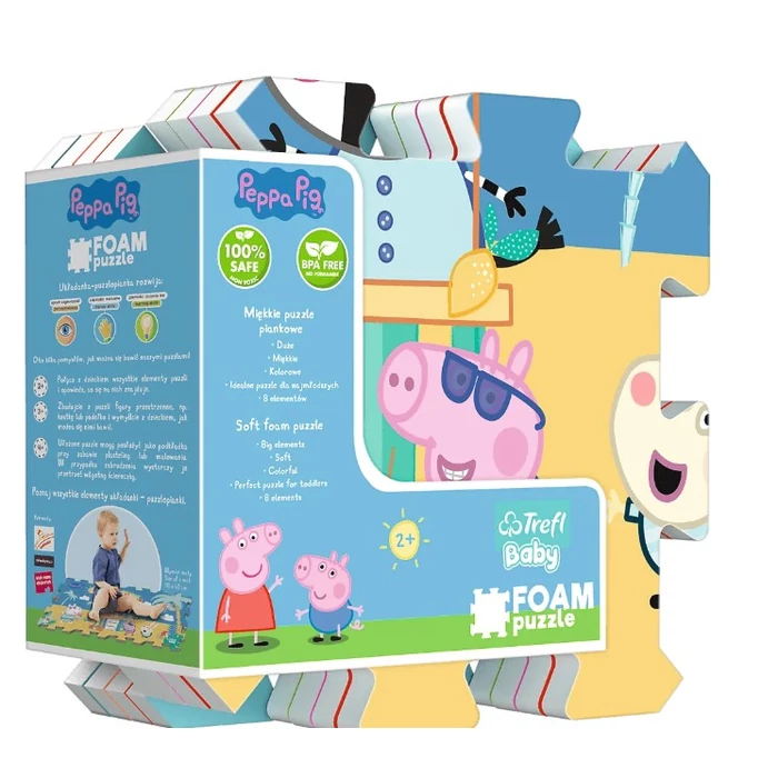 Trefl 8 db-os Szivacs puzzle - Peppa malac nyara (61363)