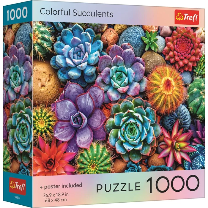 Trefl 99307 - Színes pozsgások - 1000 db-os puzzle - Puzzle 1000 db