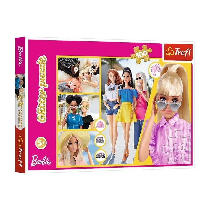Trefl 14830 - Barbie - 100 db-os Csillám puzzle