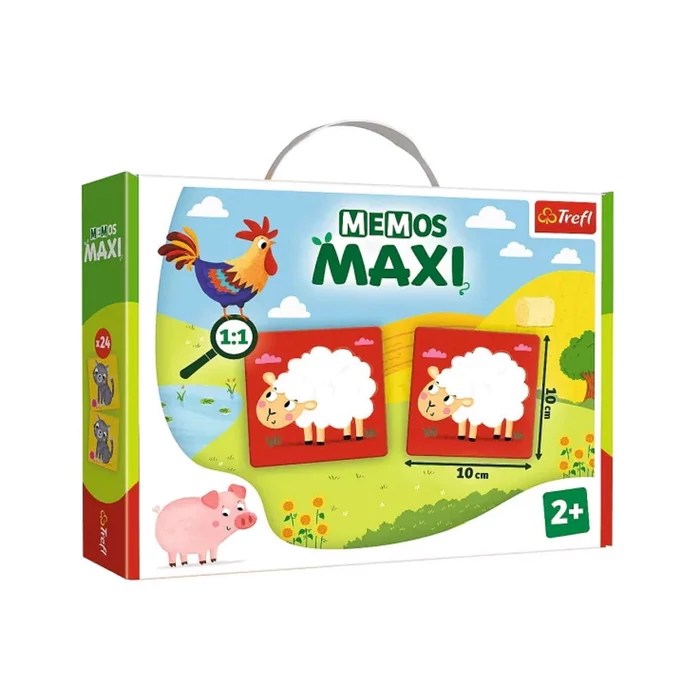 Trefl 02266 Memos Maxi memóriajáték - Haszonállatok