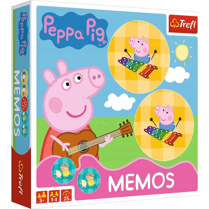 Trefl 01893 - Peppa malac és barátai memóriajáték