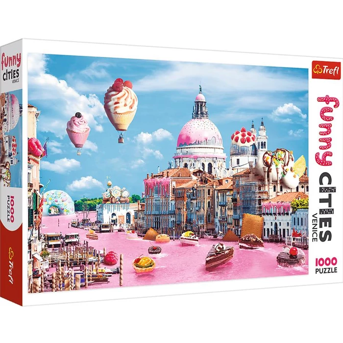 Trefl 10598 - Funny Cities - Édességek Velencében - 1000 db-os puzzle