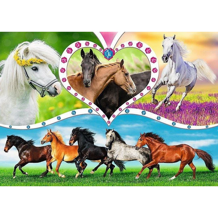 Trefl 13248 - Gyönyörű lovak - 200 db-os puzzle