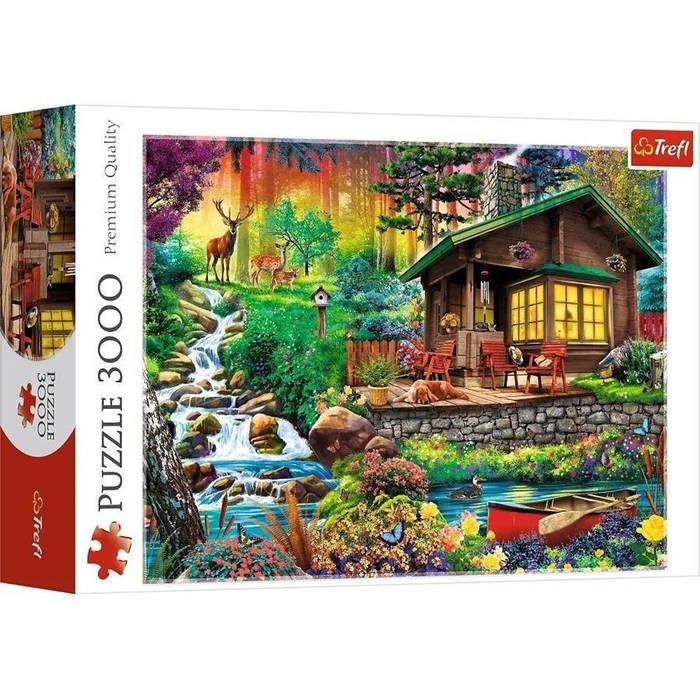 Trefl 33074 - Házikó az erdőben - 3000 db-os puzzle