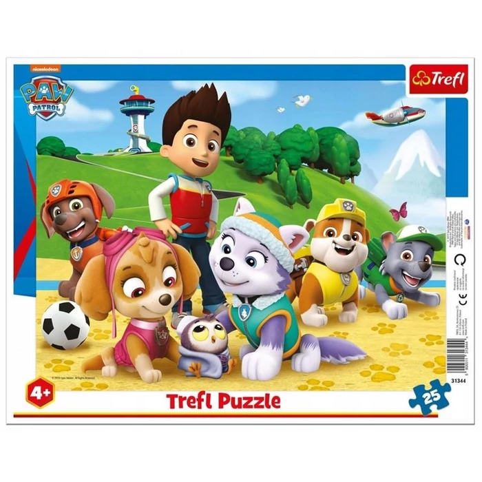 Trefl 31344 - Mancs őrjárat - 25 db-os keretes puzzle