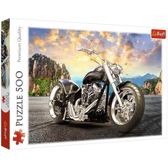 Trefl 37384 - Fekete motor - 500 db-os puzzle