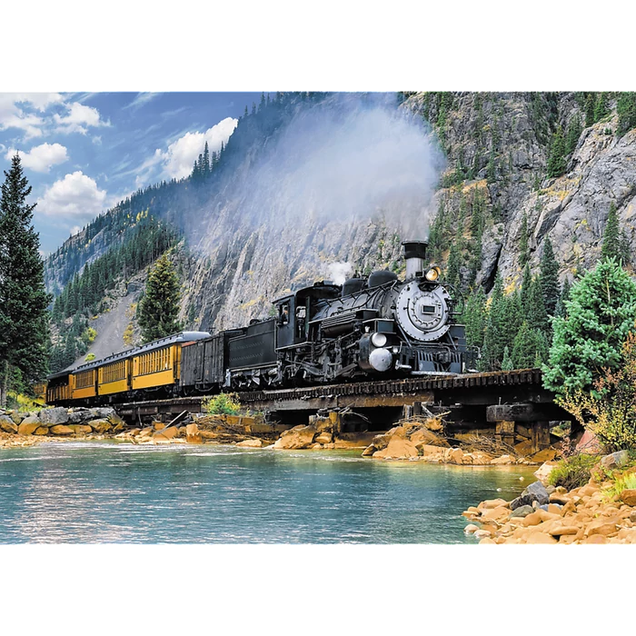 Trefl 37379 - Vonat a hegyekben - 500 db-os puzzle