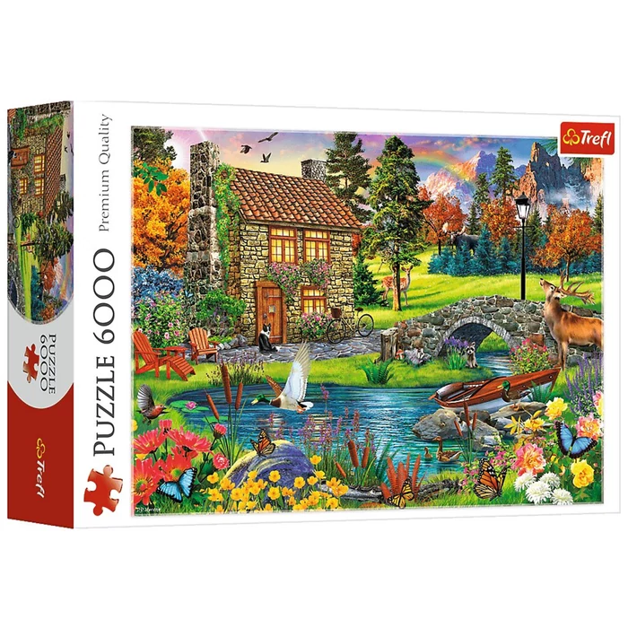 Trefl 65006 - Kunyhó a hegyekben - 6000 db-os puzzle