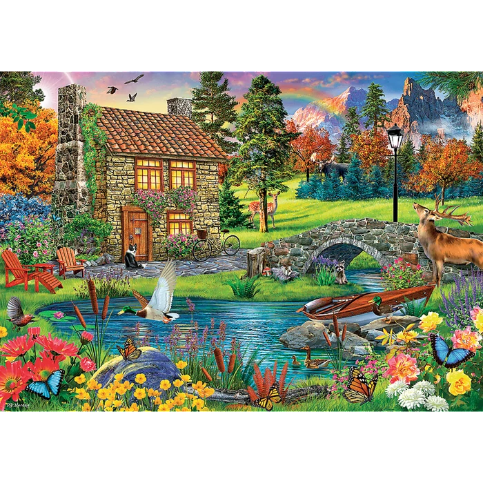 Trefl 65006 - Kunyhó a hegyekben - 6000 db-os puzzle