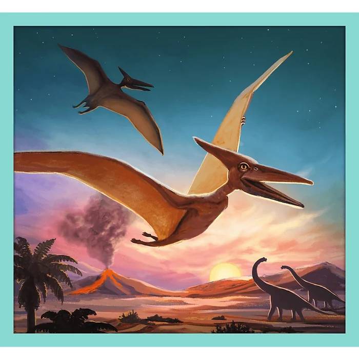 Trefl 10 az 1-ben puzzle (48, 35, 20) Dinoszauruszok - Mega pack (90390)