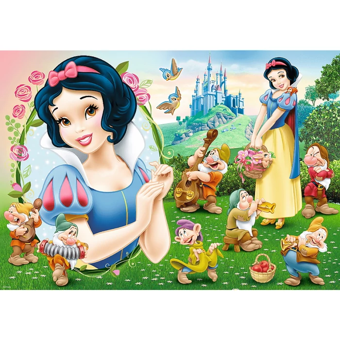 Trefl 13278 - Disney Princess - Hófehérke és a hét törpe - 200 db-os puzzle