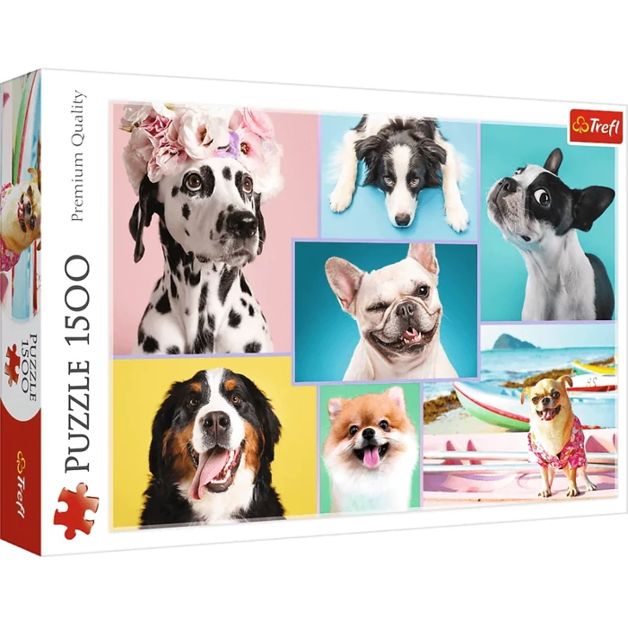 Trefl 26186 - Édes kutyusok - 1500 db-os puzzle