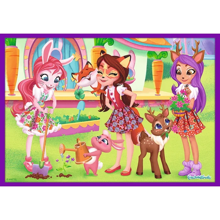 Trefl 90384 - Enchantimals - Barátok - 10 az 1-ben puzzle (20,35,48 db-os)
