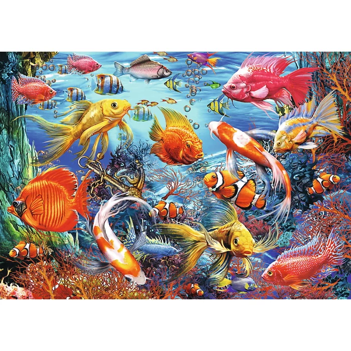 Trefl 10676 - Élet a víz alatt - 1060 db-os Hidden Shapes puzzle