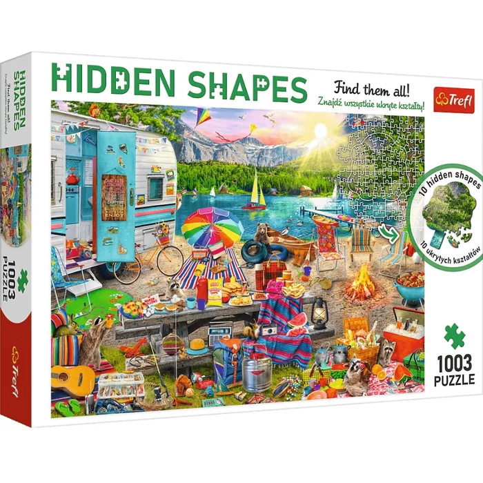 Trefl 10677 - Utazás - 1003 db-os Hidden Shapes puzzle