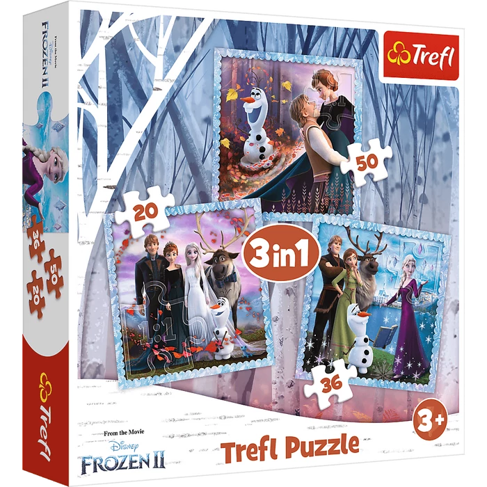 Trefl 34853 - Jégvarázs 2 - 3 az 1-ben (20, 36, 50 db-os) puzzle