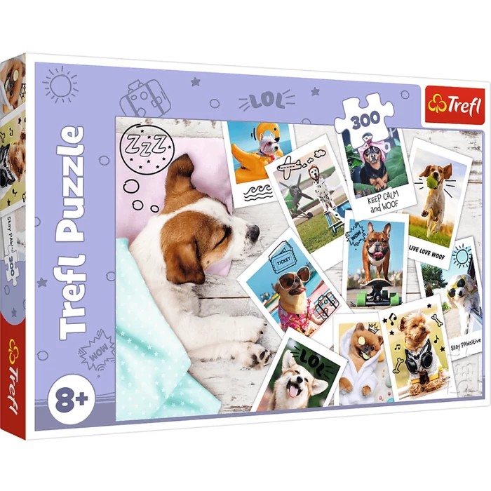 Trefl 23003 - Kutya kalandok - 300 db-os puzzle