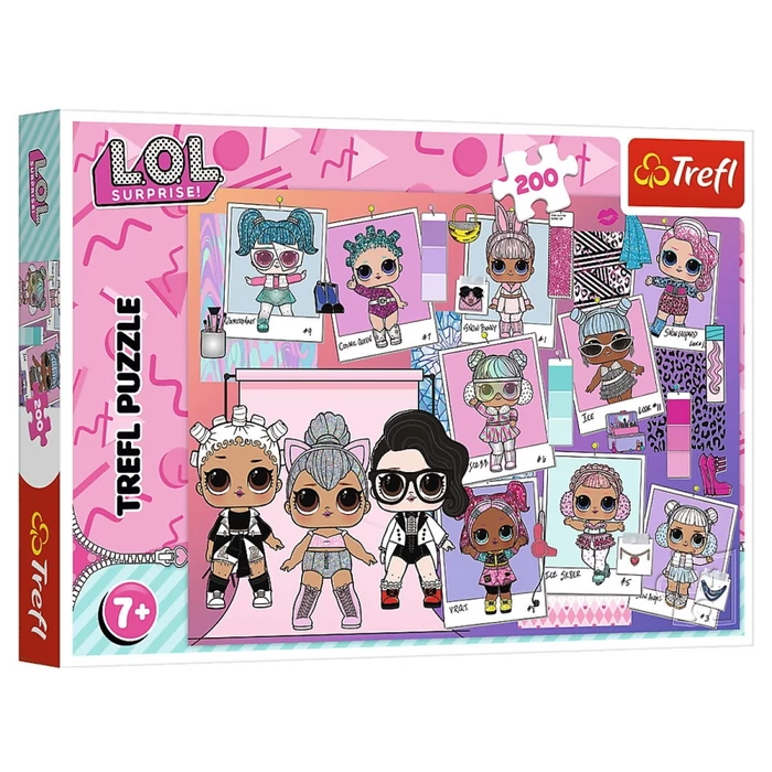 Trefl 13288 - LOL Surprise - Lovely dolls - 200 db-os puzzle
