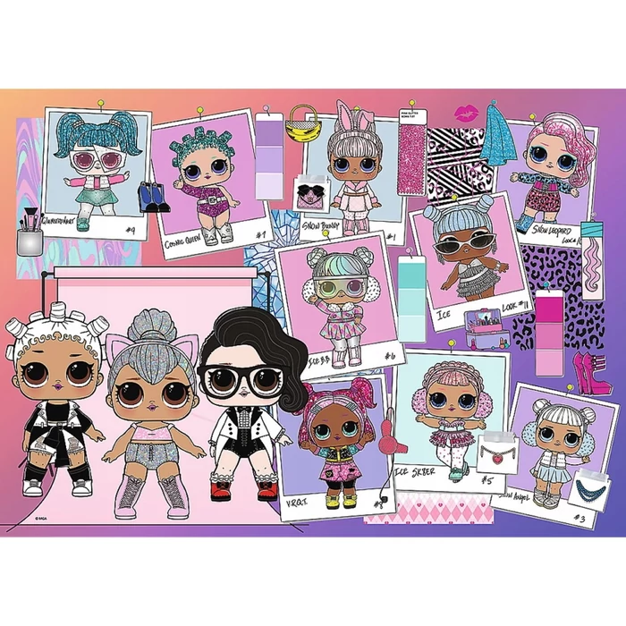 Trefl 13288 - LOL Surprise - Lovely dolls - 200 db-os puzzle