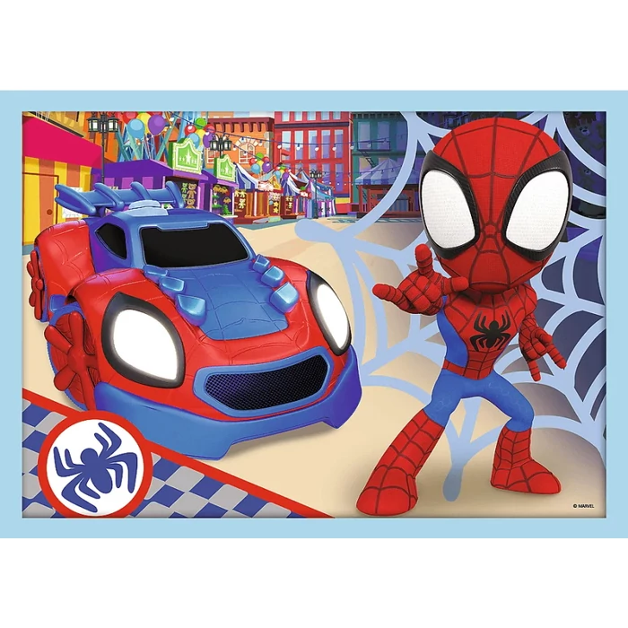 Trefl 34611 - Marvel - Spidey and his amazing friends - 4 az 1-ben puzzle (12,15,20,24 db-os)