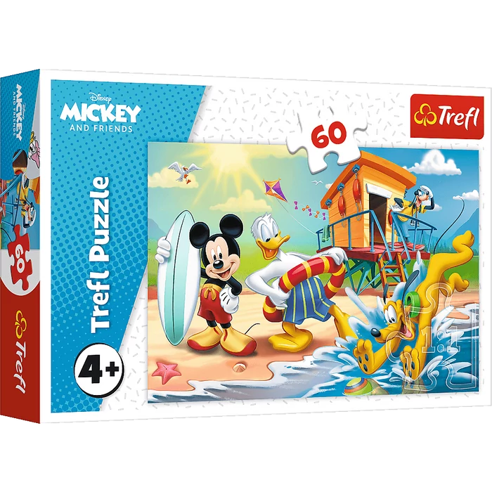 Trefl 17359 - Mickey Mouse - Egy érdekes nap Mickey és a barátai számára - 60 db-os puzzle
