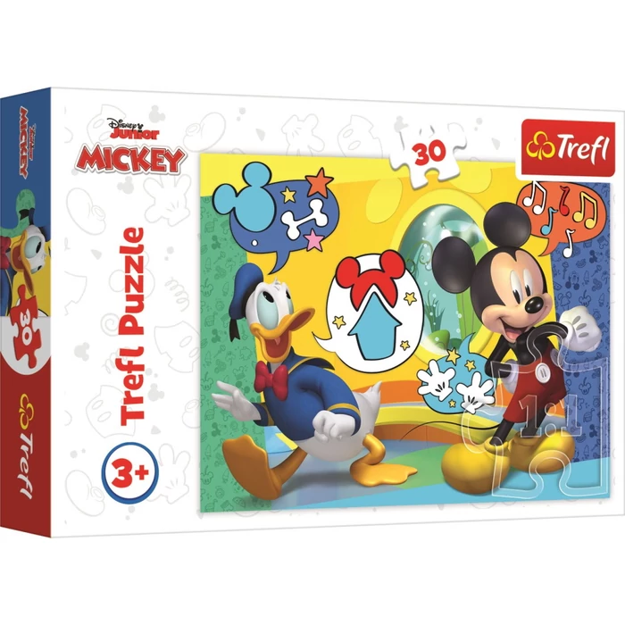 Trefl 18289 - Mickey Mouse és Donald kacsa - 30 db-os puzzle
