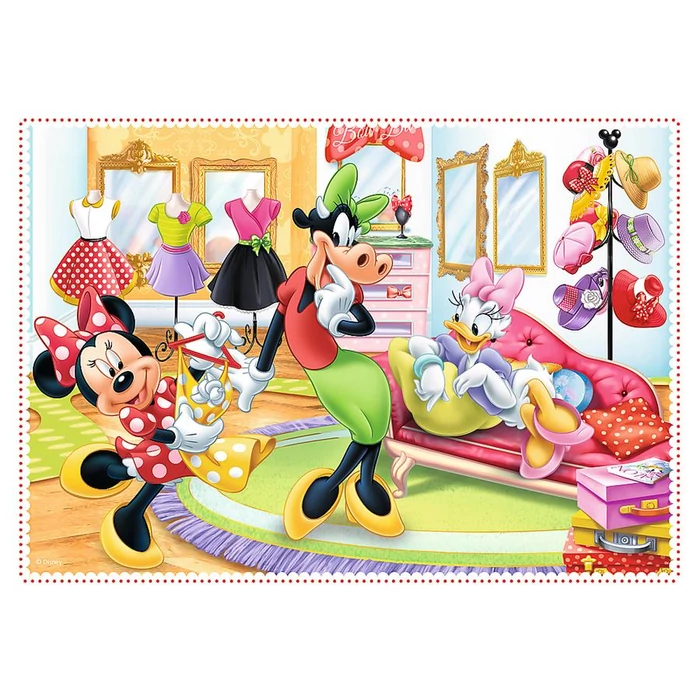 Trefl 34355 - Minnie Mouse és barátai - 4 az 1-ben (12, 15, 20, 24 db-os) puzzle
