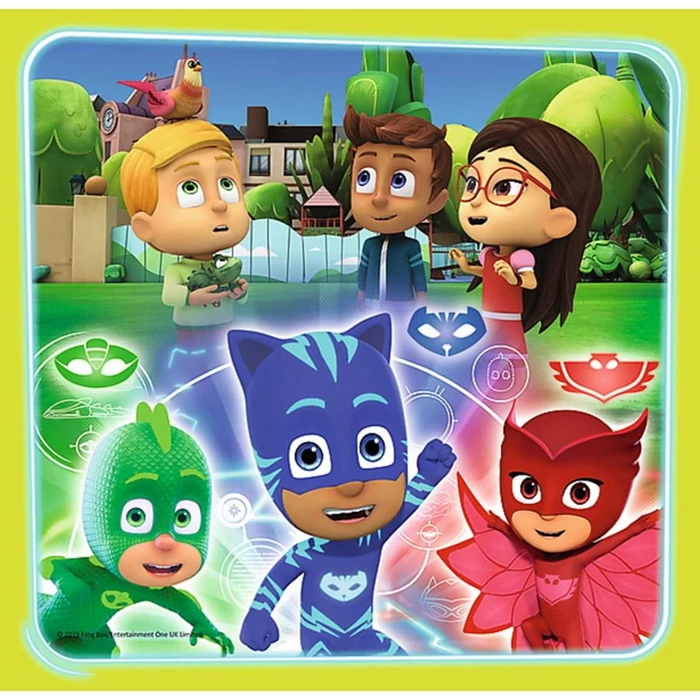 Trefl 34840- PJ Masks - Pizsihősök - 3 az 1-ben (20, 36, 50 db-os) puzzle