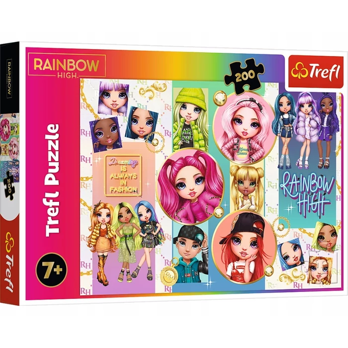 Trefl 13289 - Rainbow High - 200 db-os puzzle