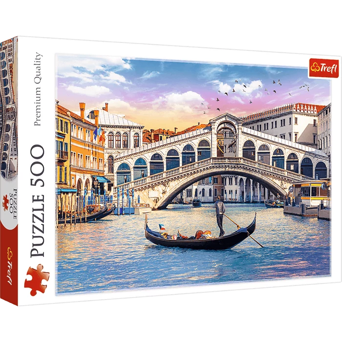 Trefl 37398 - Rialto-híd - Velence - 500 db-os puzzle