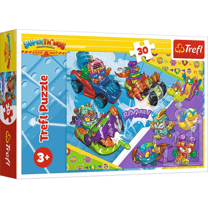 Trefl 18273 - Super Things - A Super Spies csapat - 30 db-os puzzle