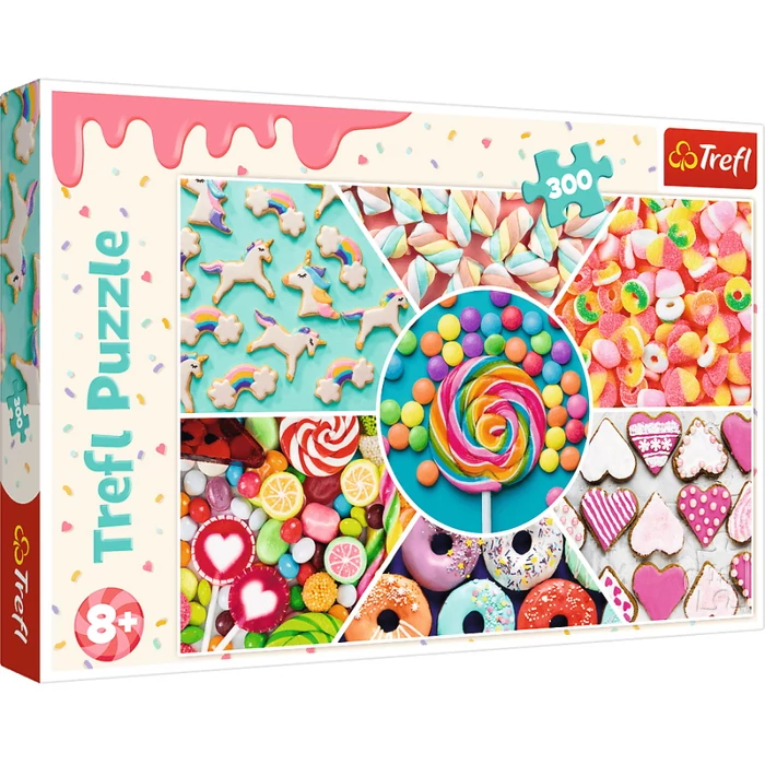 Trefl 23004 - Színes édességek - 300 db-os puzzle