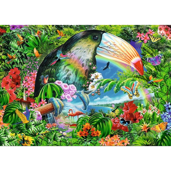 Trefl 40014 - Trópusi állatok - 1040 db-os Spirál puzzle