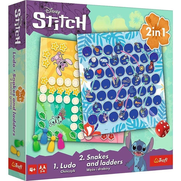 Trefl 02656 - 2 az 1-ben Társasjáték - Lilo és Stitch