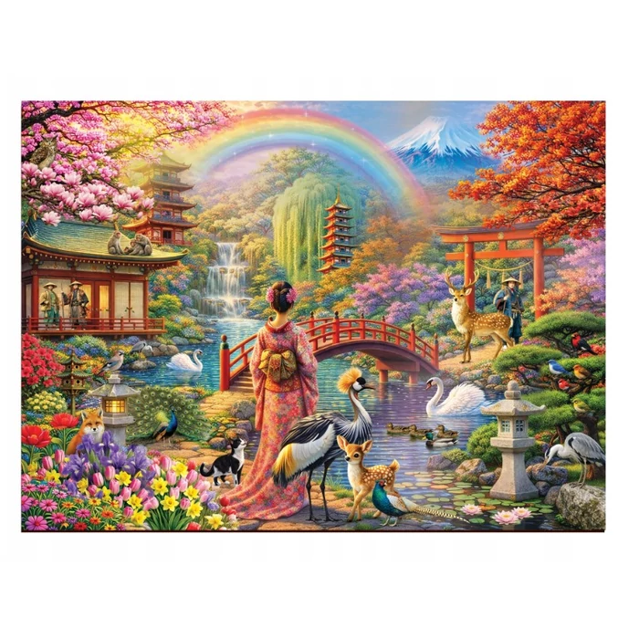 Wooden City NB0823-XL - Japanese Garden - 1010 db-os fa puzzle