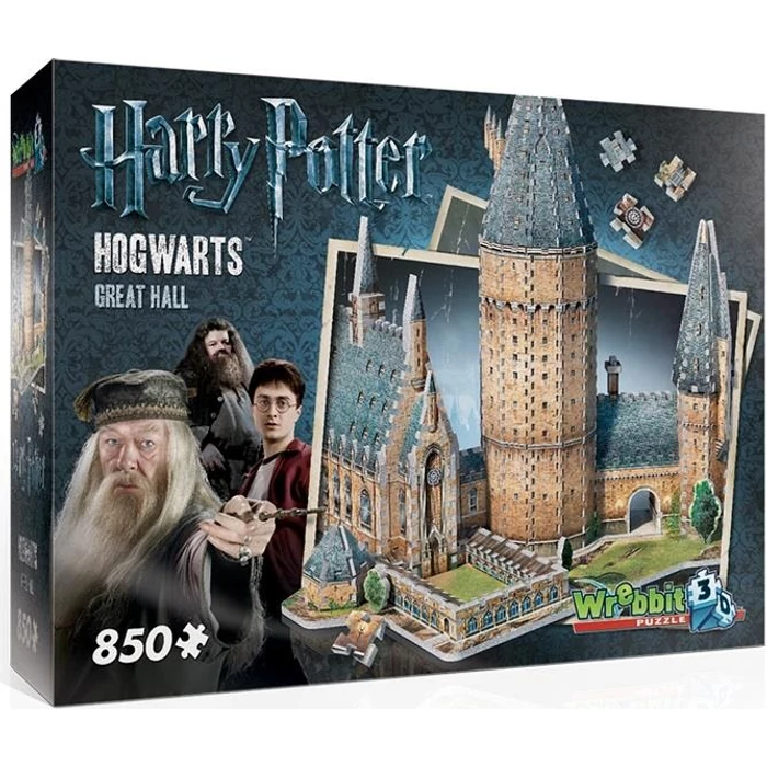 Wrebbit 02014 - Harry Potter - Roxforti nagyterem - 850 db-os 3D puzzle
