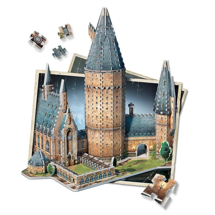 Wrebbit 02014 - Harry Potter - Roxforti nagyterem - 850 db-os 3D puzzle