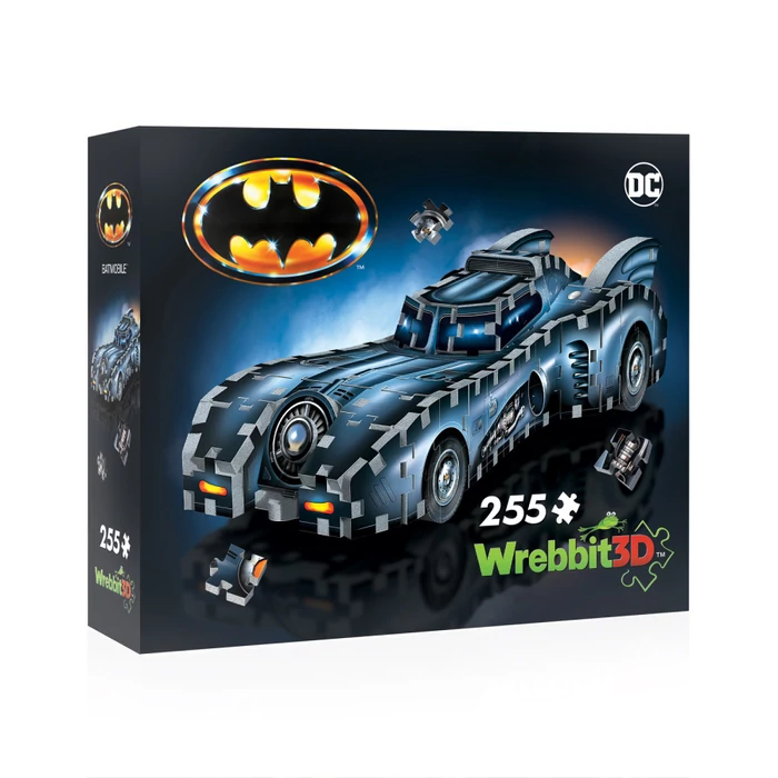 Wrebbit 00515 - DC Comics - Batmobile autó - 255 db-os 3D puzzle